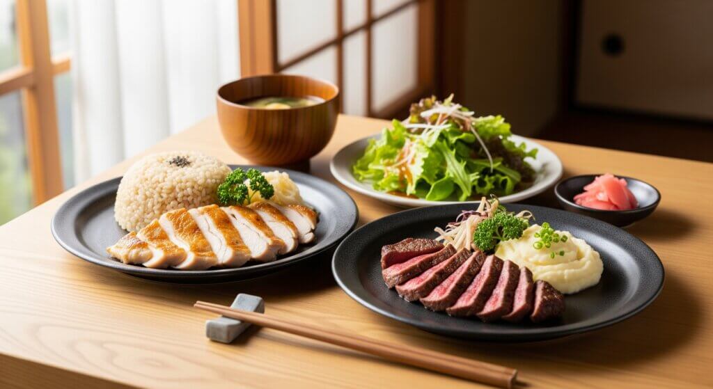 ガリガリ体型に悩む人が筋肉をつけるための昼食