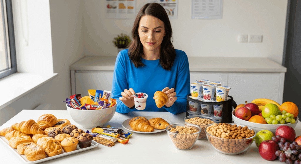 太る ため の 間食 おすすめを選ぶ際の注意点を表すイメージ写真
