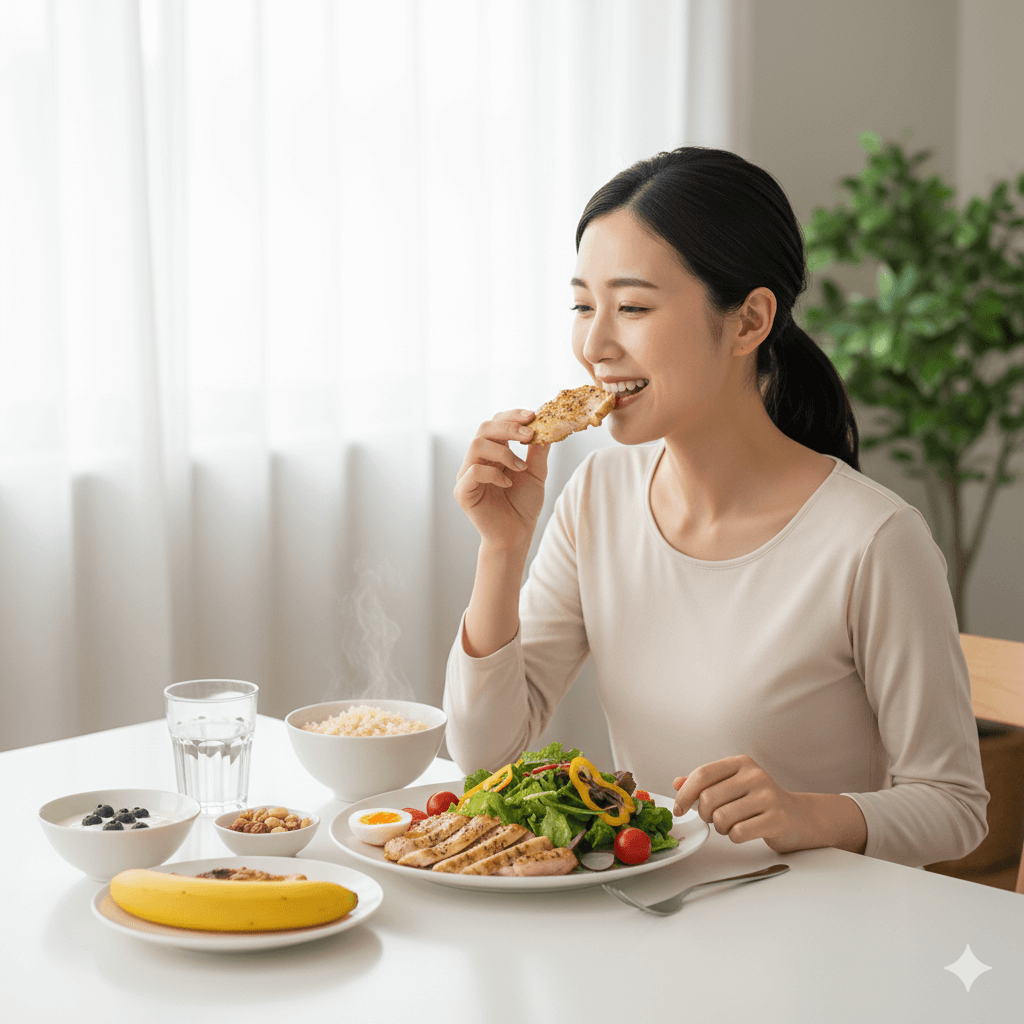 太りたい女性におすすめの高タンパクで栄養バランスの良い食事例